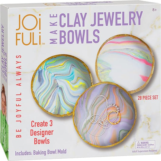 Make Your Own Clay Jewelry Bowls Arts and Crafts Kit for Girls Kids Ages 8 9 10 11 12 Years Old