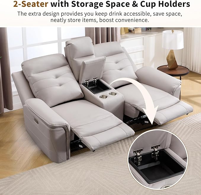 ANJ Power Reclining Loveseat Sofa - Image 5