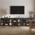 BELLEZE Bijou Set of 4 Wall-to-Wall Storage Cabinets by BELLEZE