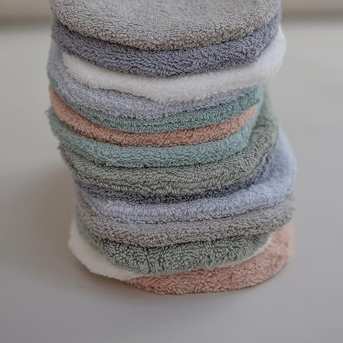 mushie Baby Bath Mitt | Organic Cotton | Pack of 2 (Tradewinds)