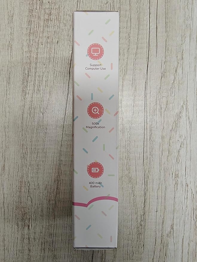 Kids Magnifying Glass with 8 Lights,Handheld Microscope for Stem Toys, Edu Gift Age 4-6 8-12 Children Students