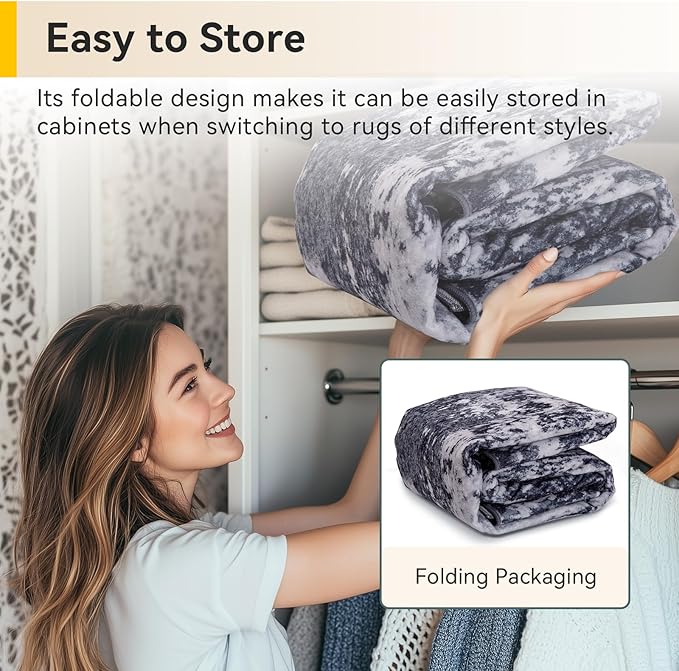 RELEANY Washable Area Rugs 3x7 Non-Slip Modern Abstract Soft - Image 6