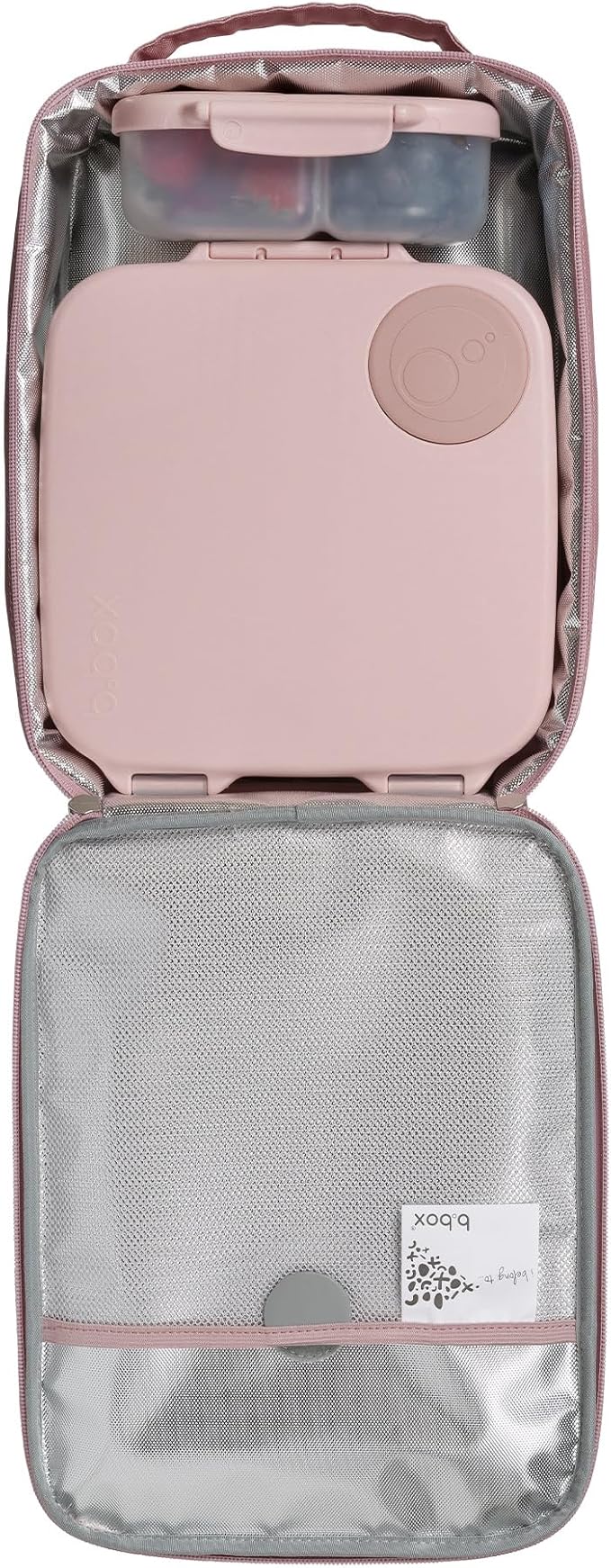 b.box Snack Containers for Kids, Toddler Snack Box Container, Reusable Small Bento Box for Lunch, School & Travel, Leak Proof, BPA free, Dishwasher Safe, Ages 4 months+ (Blush Crush, 12oz capacity)