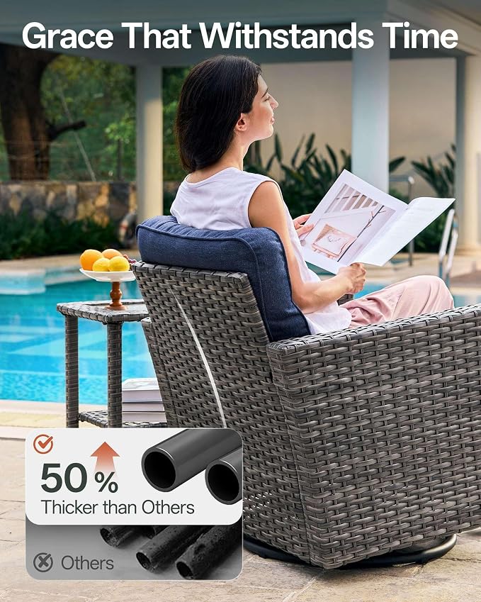 Luxury 3-Piece Patio Furniture Set - Image 7