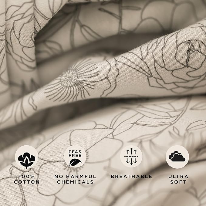 Moby Baby Wrap Carrier Classic by Petunia Pickle Bottom for Newborns to Toddlers (8-33lbs), Infant Sling Carrier, Lightweight & Hands Free Design, Adjustable for All Body Types (Seaside Poppies)