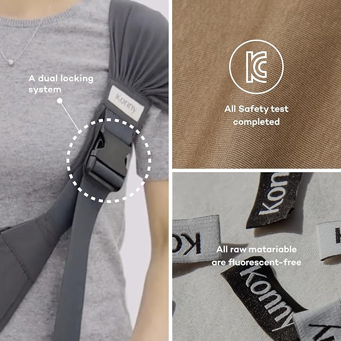 Konny Baby Carrier Hip Seat, Dual Support IHDI Certified with Two Safety Pads, Adjustable Wraps Sling Wearable One Size Fits All, Baby Essentials for 6 to 48 Months up to 44 lbs -Pink