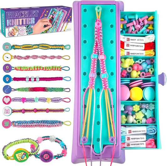 Kslavagcnt Crafts for Girls 8-12, Friendship Bracelet Making Kit for Girls, Arts and Crafts for Kids Age 8-12, DIY Jewelry Making Kit Toys, Christmas Birthday Gifts for Ages 6 7 8 9 10 11 12 Year Old