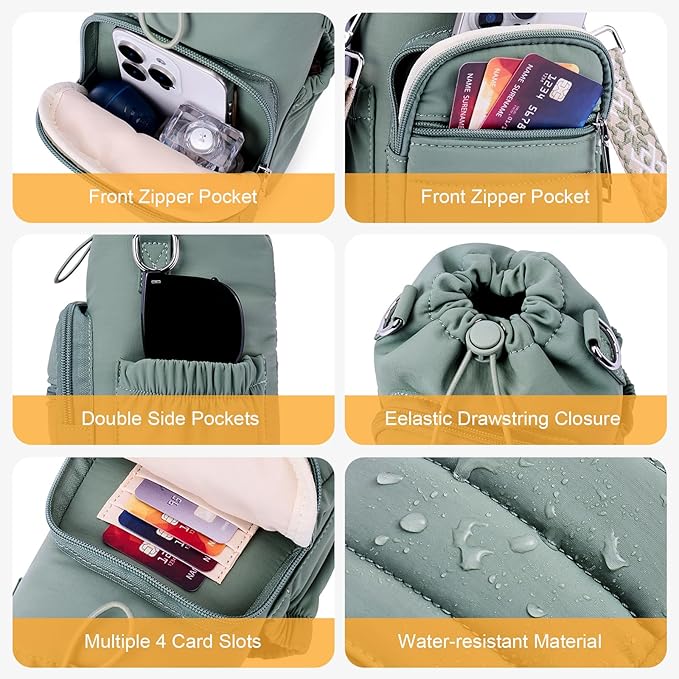 Water Bottle Bag 40 oz Crossbody Holder for Walking Hiking Insulated Carrier Purse with Adjustable Strap