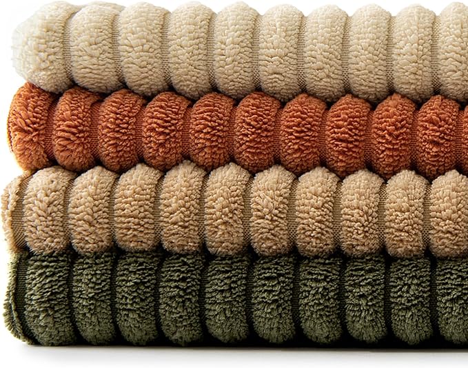 MIULEE Rust-Olive Green Decorative Throw Pillow Covers 18x18 Inch Set of 4 Boho - Image 8