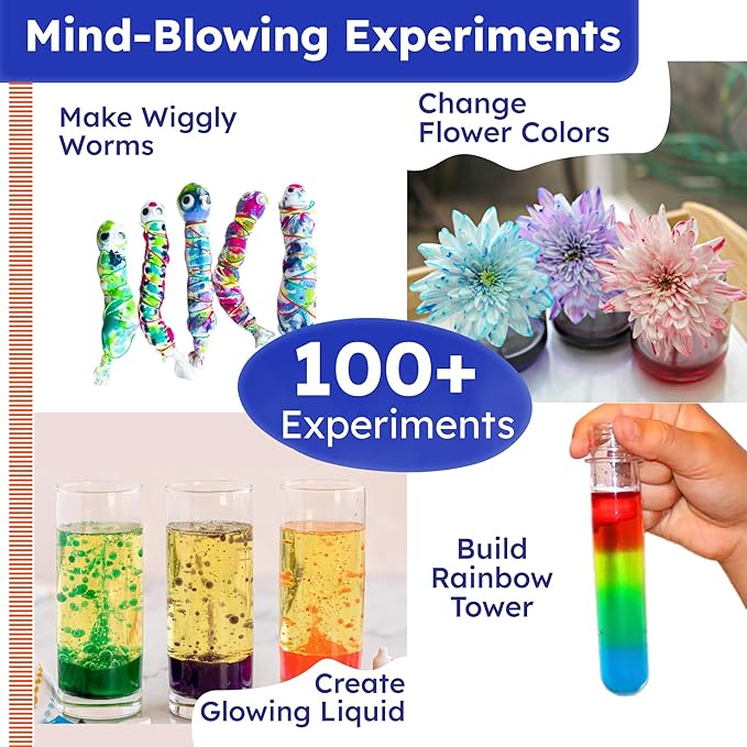 Butterfly EduFields 100+ Science Kits for Kids Age 4-8 | Science Kit Gifts for 6 Year Old Boys & Girls | Science Experiments for Kids 6-8 | Science Kits Age 4-8 | Cool 7 Year Old Gifts