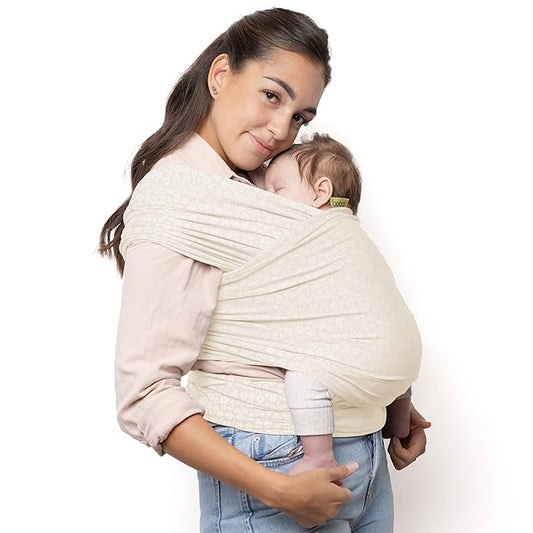 Boba Baby Wrap Carrier – Original Baby Sling Carrier for Newborns (7–35 lbs), Soft, Secure, Hands-Free & Ergonomic, Ideal for Comfortable Bonding, New Parents (Serenity Oat Meadow)