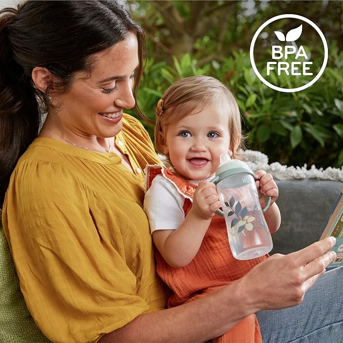 NUK Learner Cup 6+ Months Timeless Collection Amazon Exclusive 10 Oz – BPA Free Spill Proof Sippy Cup 2 Count (Pack of 1)
