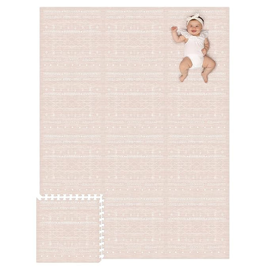 Lillefolk Baby Play Mat for Floor – 6x8ft Dusk | Soft Non Toxic Premium EVA Foam Tiles for Tummy Time, Crawling & Playroom – Waterproof Interlocking Floor Mat for Babies & Toddlers (12 Tiles)