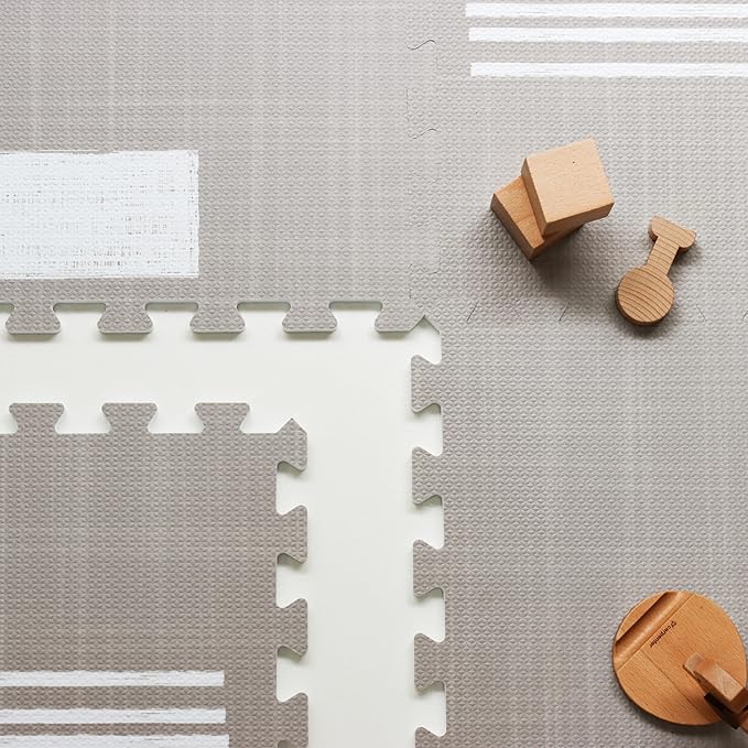 Baby Play Mats for Floor - Nira (6x6ft) - Premium EVA Foam Play Mat for Babies & Toddlers - Perfect for Tummy Time, Crawling, Playroom - Stylish & Comfortable Kids Play Mat