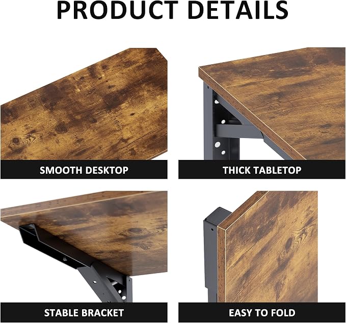Need Fold Wall Mounted Table Folding Workbench Length 47.2" Width 20" Perfect - Image 6