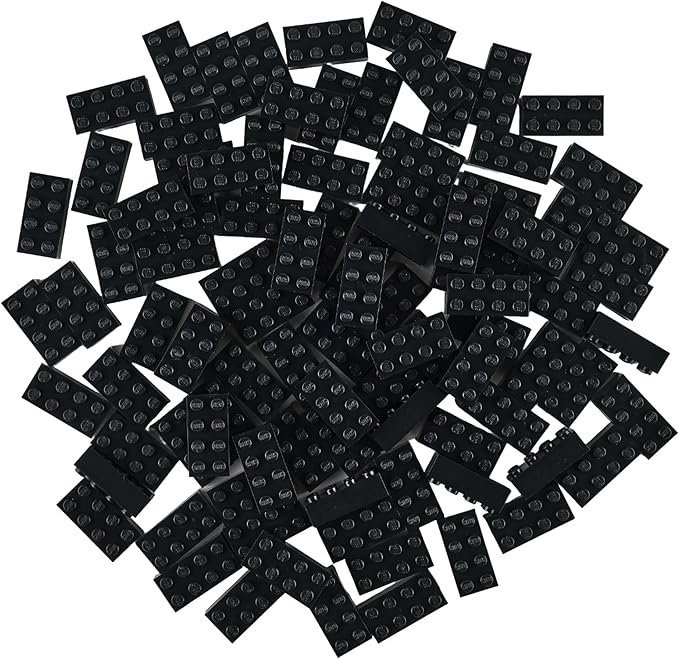Strictly Briks Classic Bricks Starter Kit - 96-Piece Black 2x4 Set - Compatible with Major Brick Brands - Building Blocks for Ages 3+ - Encourages Creativity & Imagination