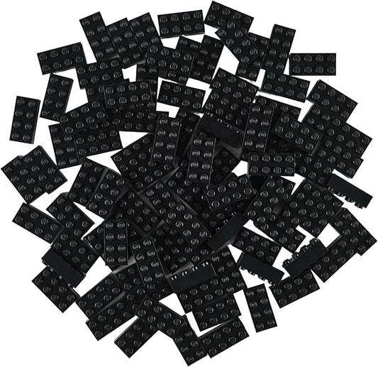Strictly Briks Classic Bricks Starter Kit - 96-Piece Black 2x4 Set - Compatible with Major Brick Brands - Building Blocks for Ages 3+ - Encourages Creativity & Imagination