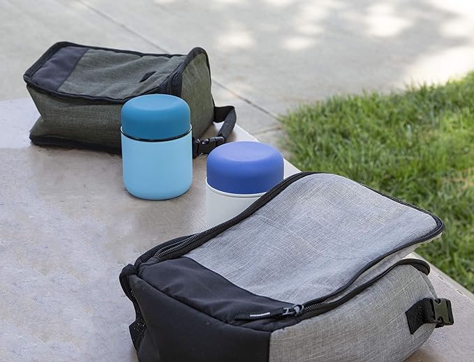 MIRA 9oz Insulated Food Jar Thermo for Hot Food & Soup, Compact Stainless Steel Vacuum Lunch Container - Lilac