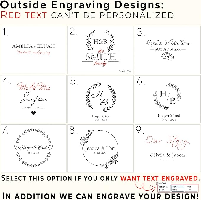 Wedding Keepsake Box - Personalized Couple Gift, Custom Gift for Wedding Anniversary, Wooden Memory Boxes for Love Letters, Cards, Engagement Time Capsule, Unique Gift for Parents 11x8x4.75 in