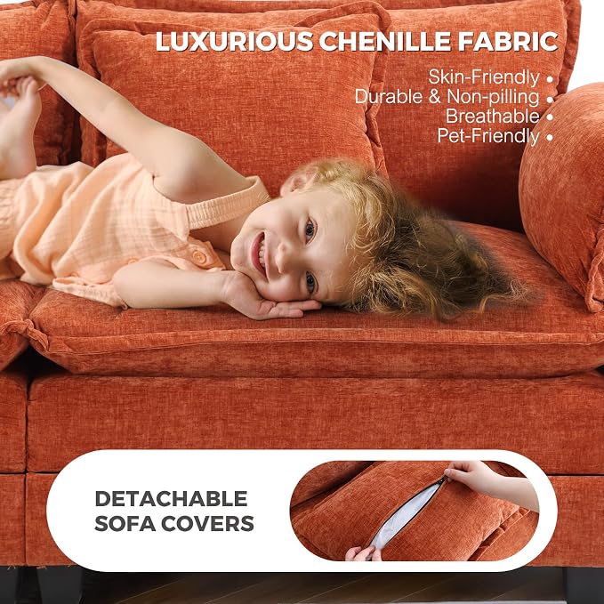ELUCHANG Oversized 79" Modular Sectional Sofa, Comfy Cloud Couch - Image 3