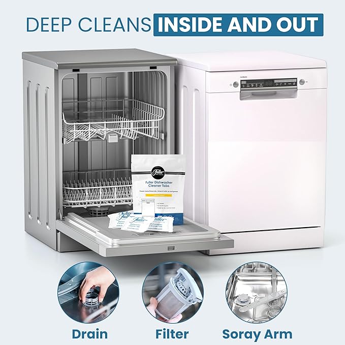 Fuller Dishwasher Cleaner Tabs - Lemon Scent