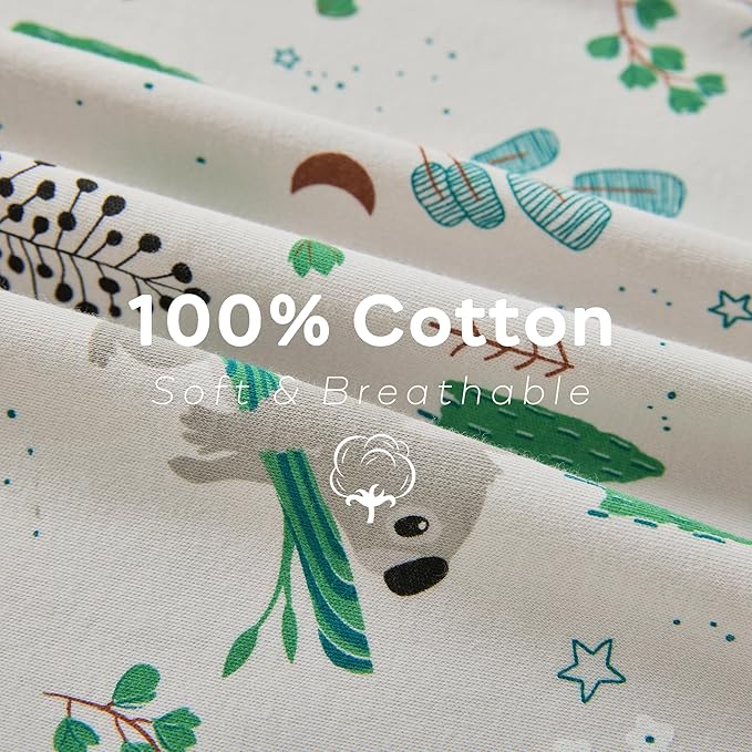 JELLYMONI Baby Sleep Sack 12-18 Months 100% Cotton Wearable Blanket, 0.5 TOG Soft Lightweight Toddler Sleeping Sack 3 Pack 2-Way Zipper Newborn Sleep Sacks