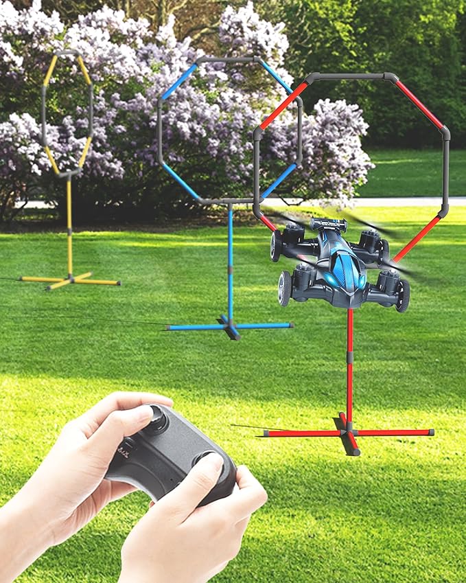 Galvanox Racing RC Drone with Obstacle Course Kit, Includes 3 Hoop Sizes for Competition Game Set