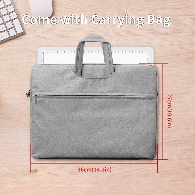 Phylosal Rechargeable A4 Light Pad with Carry Bag, Ultra-Thin Magnetic Tracing Light Box for Drawing, Diamond Art Painting Light Board with Side Button, Super Bright Light Table for Sketching (White)