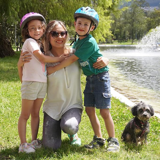 Kid Bicycle Helmets, LX LERMX Kids Bike Helmet Ages 3-5/5-14 Adjustable from Toddler to Youth Size, Durable Kids Bike Helmet with Fun Designs for Boys and Girls