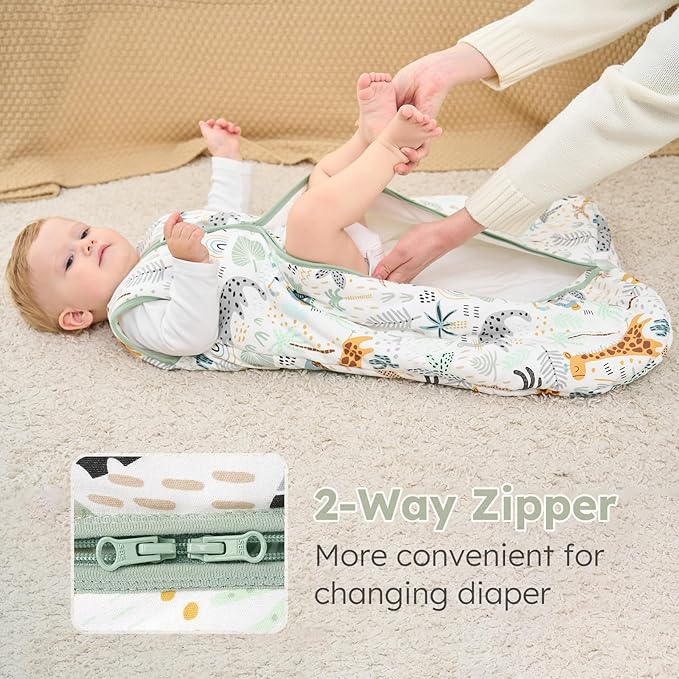 Yoofoss Baby Sleep Sack 18-24 Months, TOG 2.5 Baby Wearable Blanket with 2-Way Zipper, 100% Organic Cotton Fabric Winter Newborn Sleeping Sack, Warm Soft Comfy