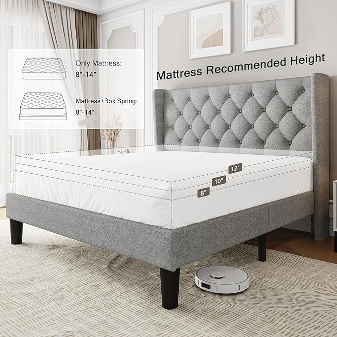Einhomn Queen Size Platform Bed Frame - Image 5