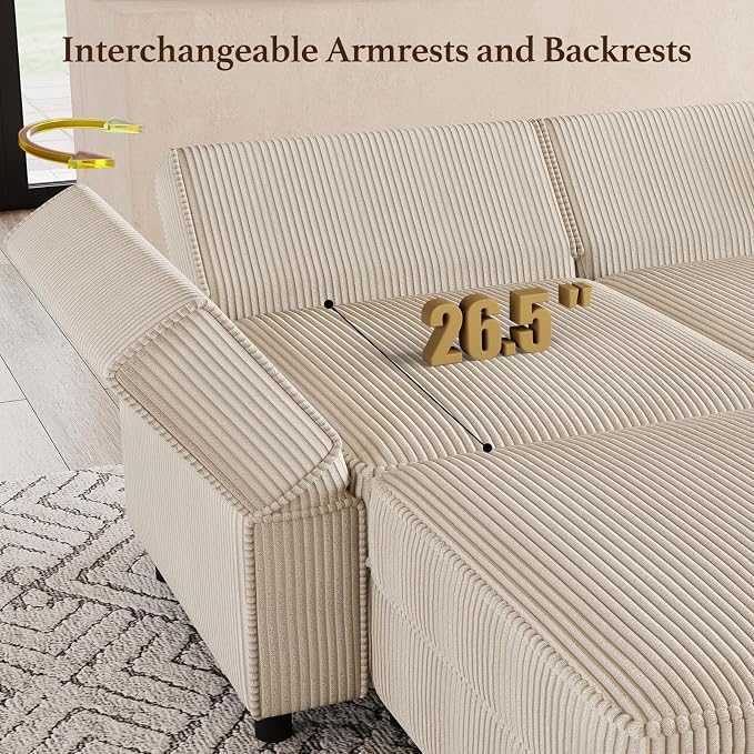 Belffin 9 Seats Modular Sectional Sofa - Image 7