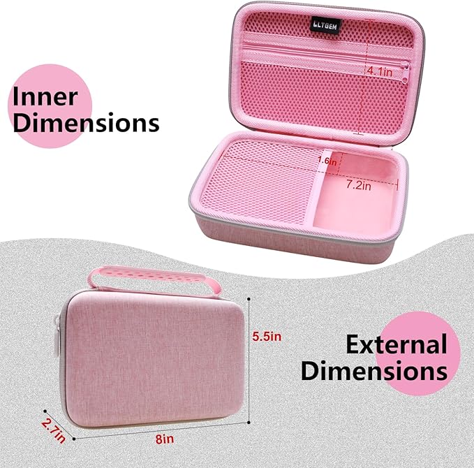 LTGEM Case Compatible with GiiKER Super Slide Puzzle Games, Pink