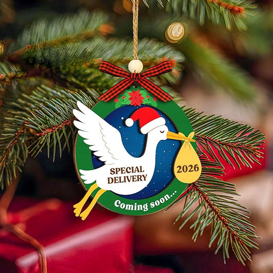 Coming Soon Baby Announcement 2026 - Pregnancy Announcement Ornament, Expecting Parents To Be Unique Gifts For Family Husband, Expecting Baby Ornament 2026, Christmas Pregnant Ornaments 2025