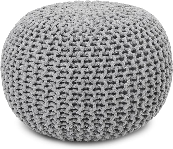 REDEARTH · Round Boho Pouf Ottoman by REDEARTH