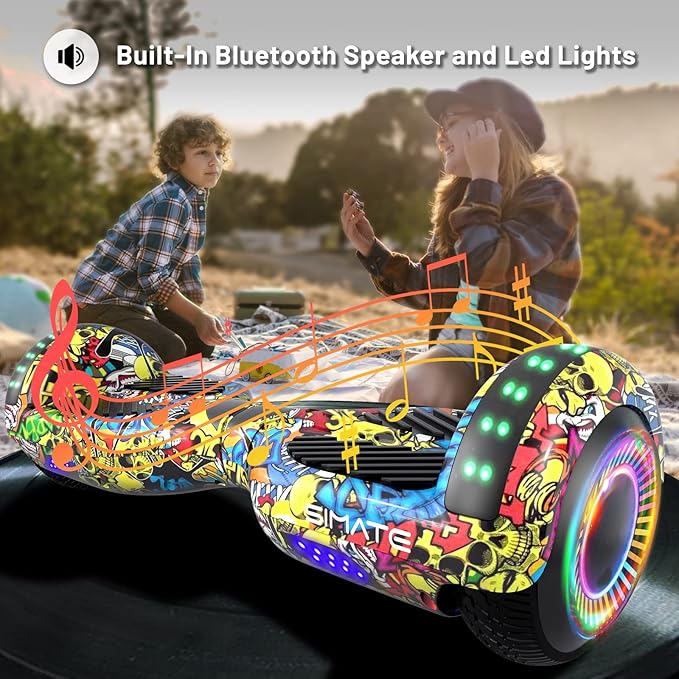 Scooter, Bluetooth & Corlorful LED Lights, Gifts for Kids & Adults & Girls & Boys, for All Ages