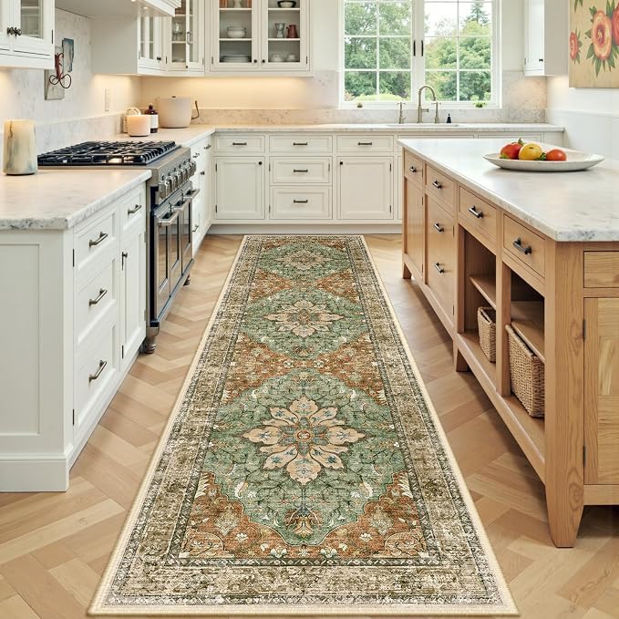 RELEANY Area Rugs 2'x8' Runner Rug Non Slip Washable - Image 2
