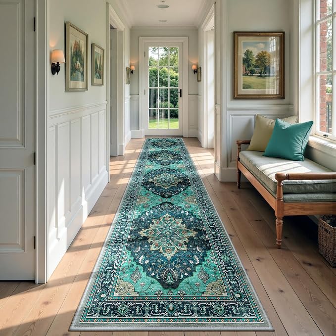 RELEANY Area Rugs 2'6"x10' Runner Rug Non Slip Washable by RELEANY