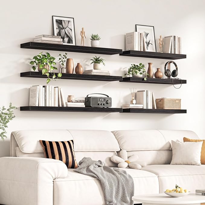 Fun Memories 60Inch Long Floating Shelves, 8 Inch Deep Shelves - Image 2