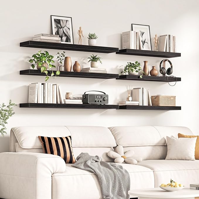 Fun Memories 67Inch Long Floating Shelves, 8 Inch Deep Shelves - Image 2