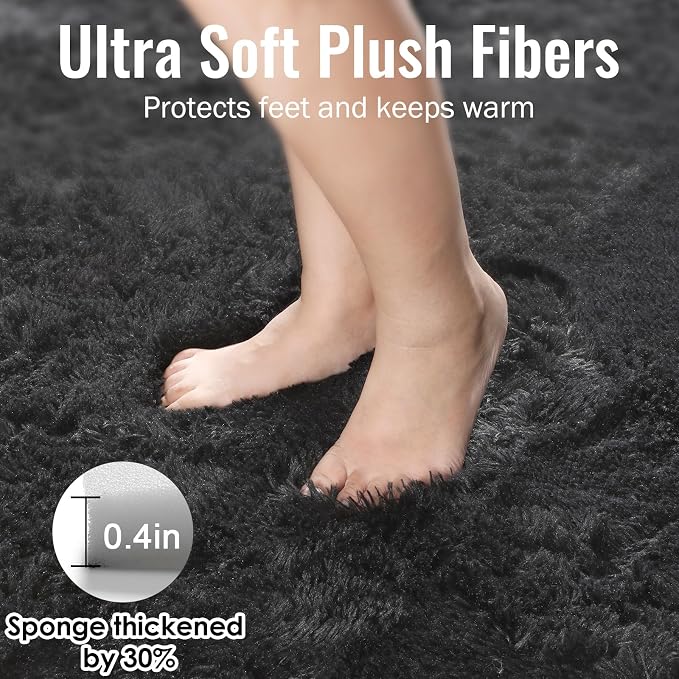 PAGISOFE Fluffy Shaggy Area Rug - Image 5