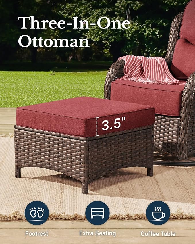HILLGA Luxury High Back Patio Furniture Set - Image 6