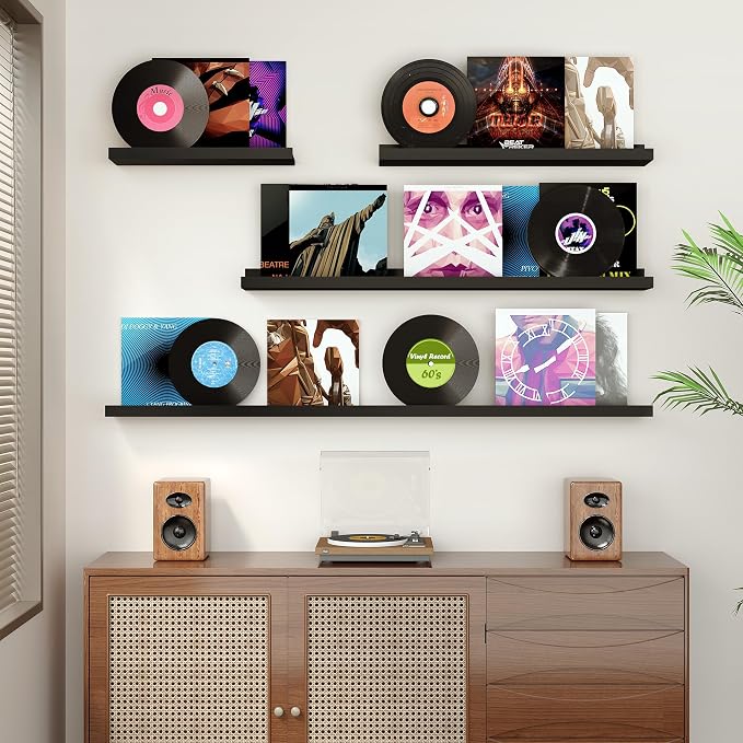 Floating Shelves for Wall, 36 inch Wood Floating Shelves Set of 2, Picture - Image 7