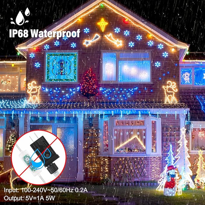 OMIKA 120 LED Rope Lights Plug in, 40ft 16 Colors Changing Outdoor String Light Waterproof with Remote Timer Twinkle Lights for Wedding Garden Patio Party Indoor Outdoor Decor(132 Modes)