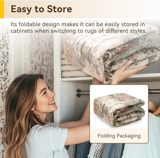 RELEANY Washable Area Rugs 8'x10' Non-Slip Modern Abstract Soft - Image 9