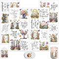 4 Sheets Rub on Transfers for Crafts, Gardens and Butterflies Furniture by Dorsbaby