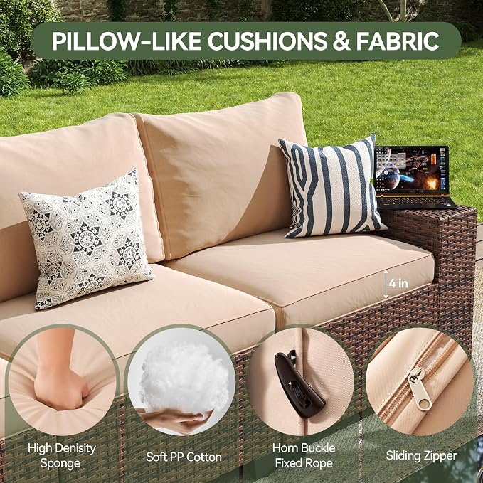 Aoxun Outdoor Patio Furniture Set - Image 4