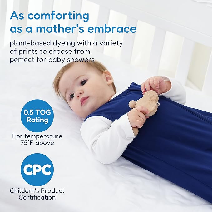 TotAha Sleep Sack 12-18-24 Months 3-Pack, Buttery Soft Baby Wearable Blanket, Light Baby Sleeping Bag with 2-Way Zippers for Boys and Girls, 0.5 TOG