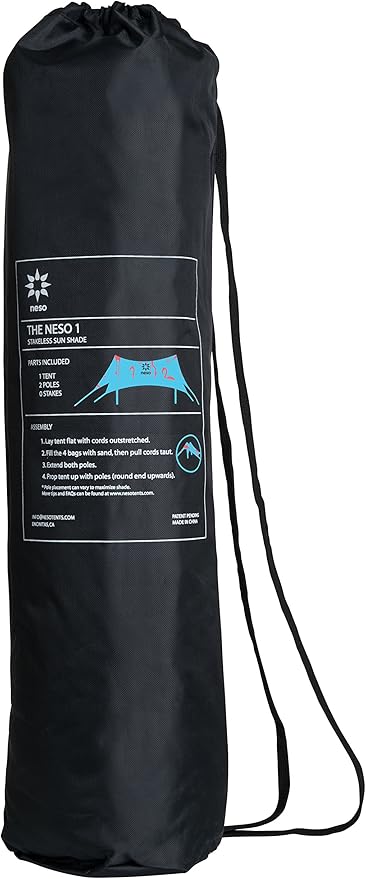 Neso Tents Beach Tent with Sand Anchor, Portable Canopy Sunshade - 7' x 7' - Patented Reinforced Corners(Flamingos)