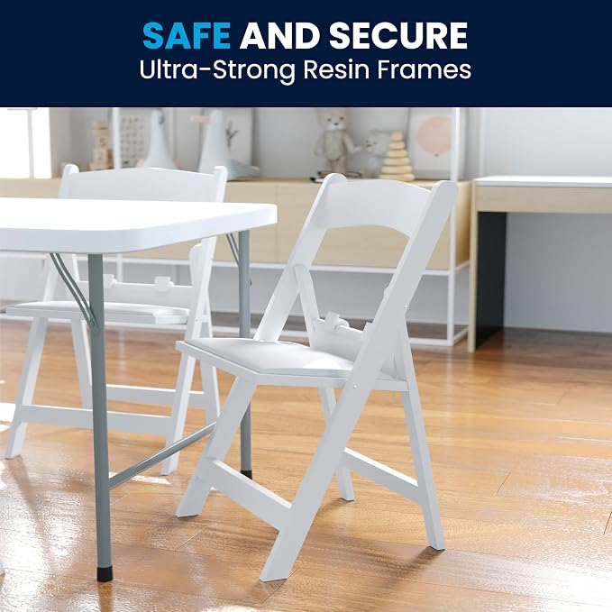 Flash Furniture HERCULES Kids White Resin Folding Chair - Image 9